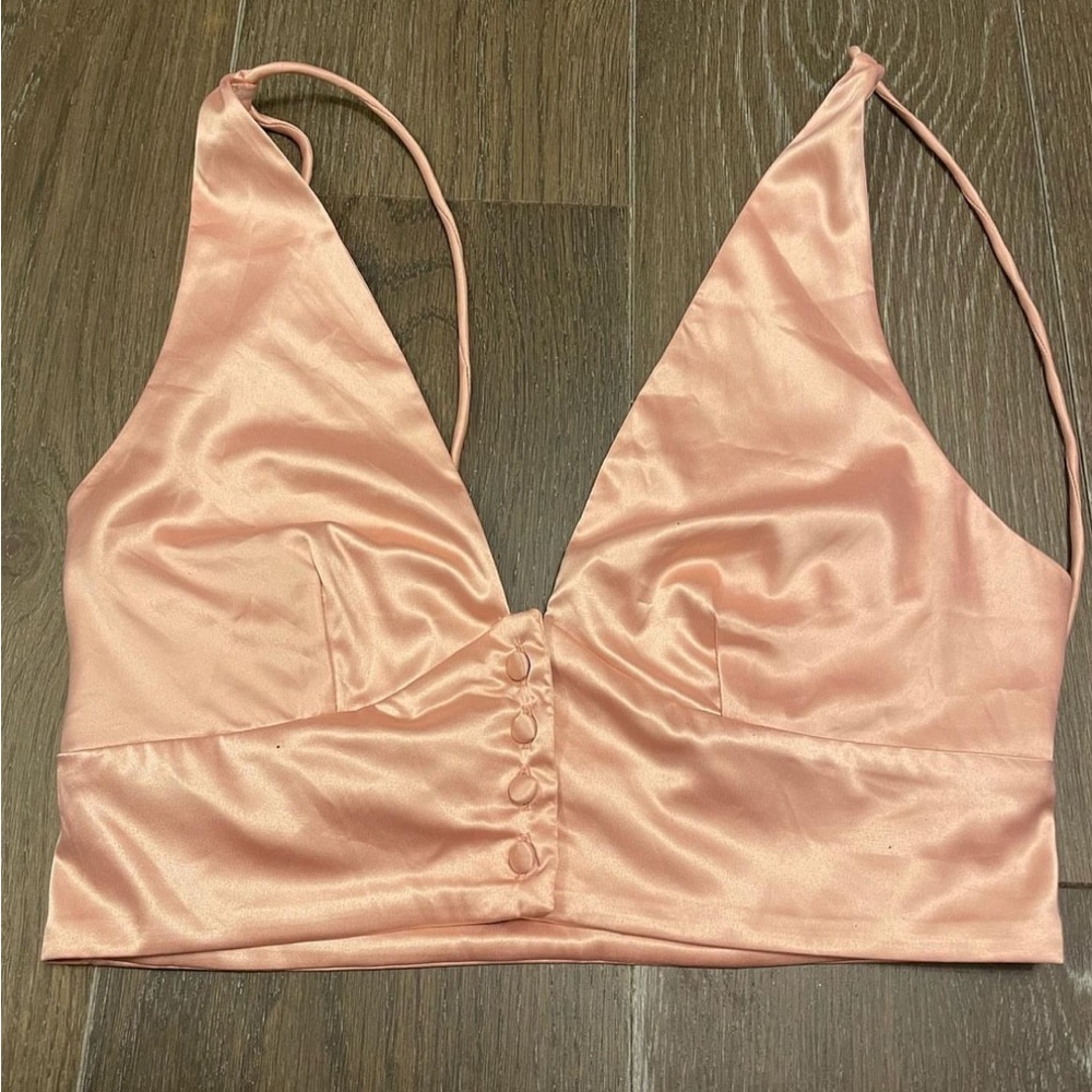 Pink Free people top, NEVER WORN